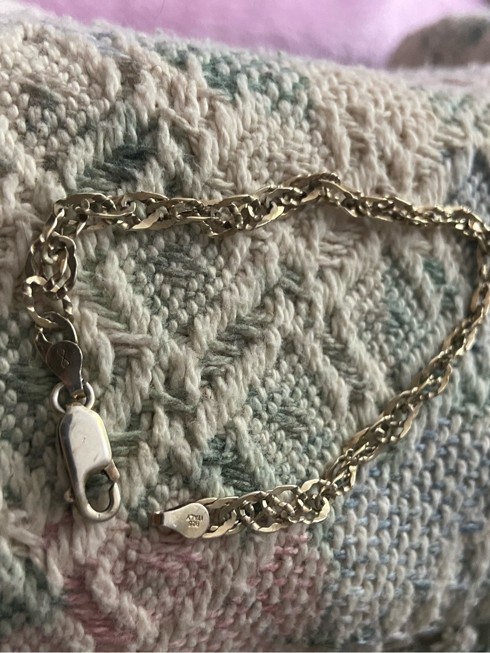 Vntg Gold Plated 925 Chain Bracelet - Elegant Women's Jewelry